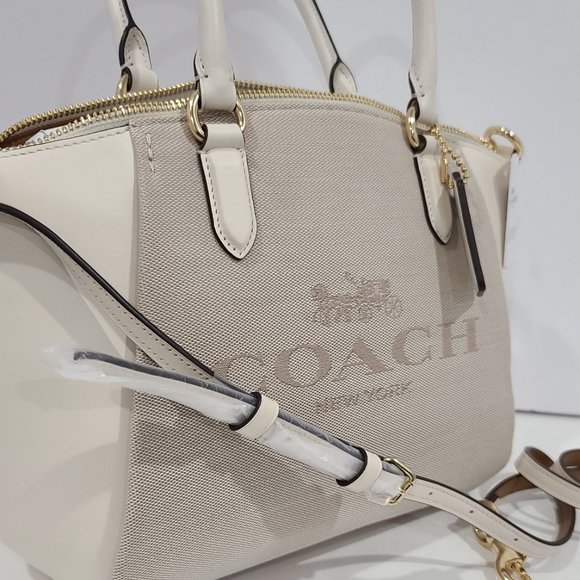 💗SOLD - SOLD ON AMAZ ⭐COACH Horse &Carriage Jacquard Elise Satchel 0669 - Picture 12 of 16